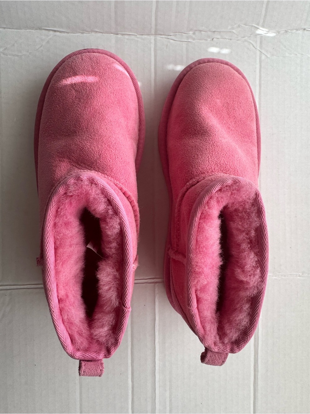 Uggs Kids Pink Cozy Faux-Shearling Boots